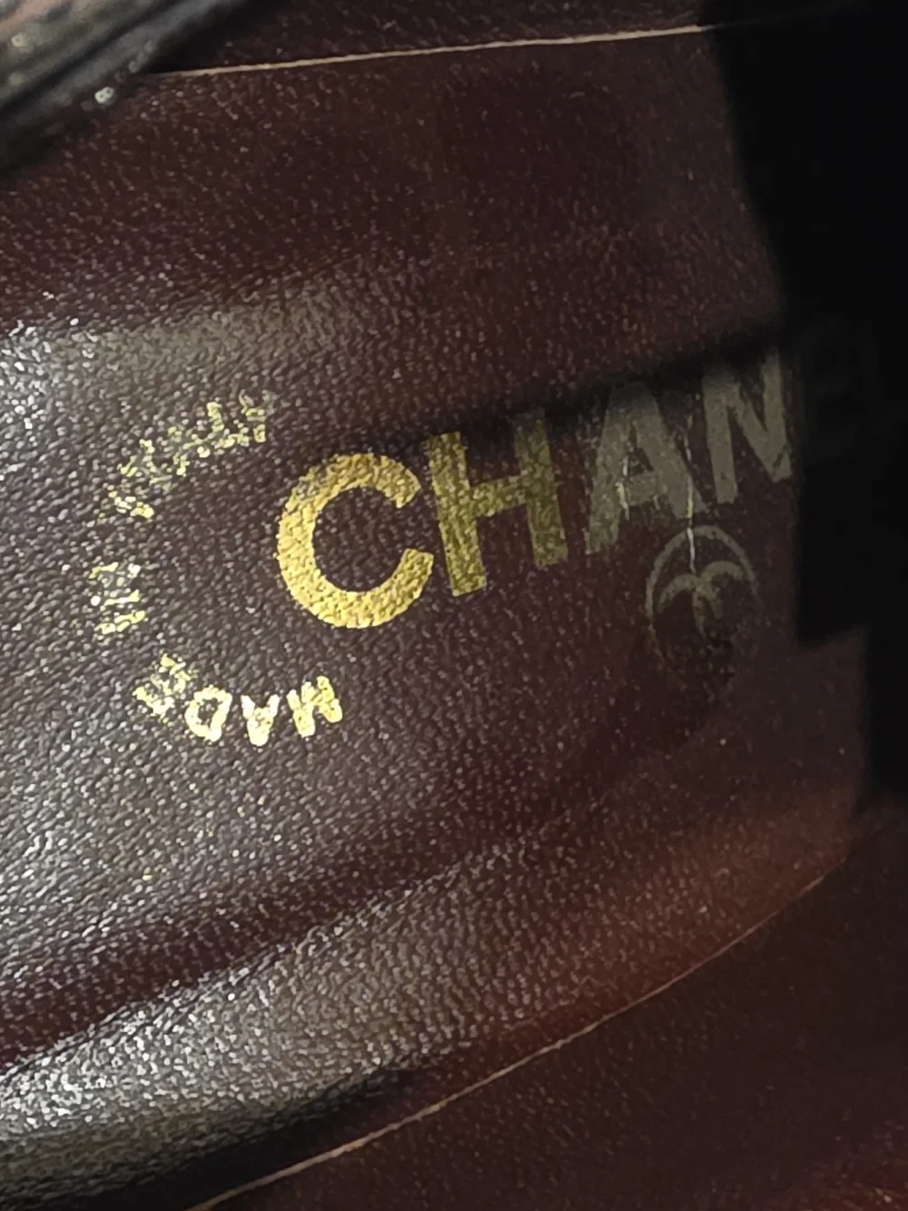 CHANEL Black and White Two-Tone Lace-Up Heels - Picture 9 of 9